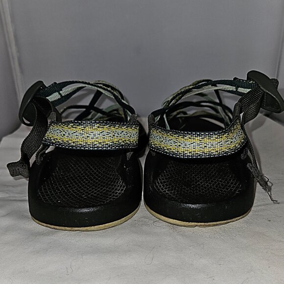 Chacos Vibram Sole Green Grey Triple Strap ~ Size 9 ~ EUC - Picture 3 of 6